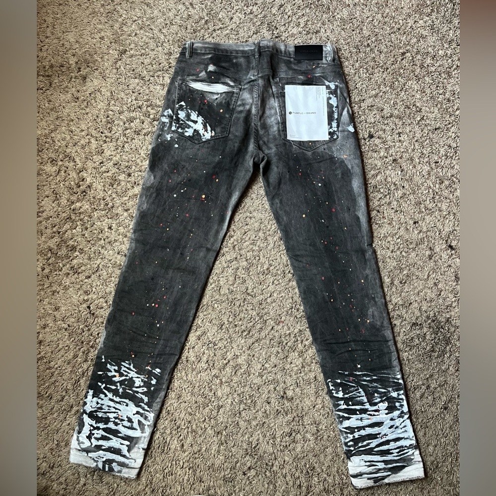 Purple jeans